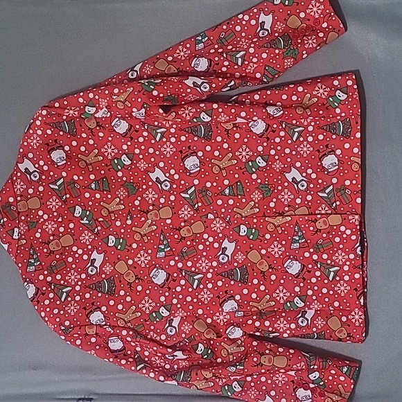 You Look Ugly Today Red Christmas Blazer Jacket W/Tie - Size Large NEW WITH TAGS - Picture 13 of 16
